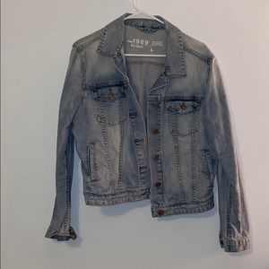Cropped denim jean jacket